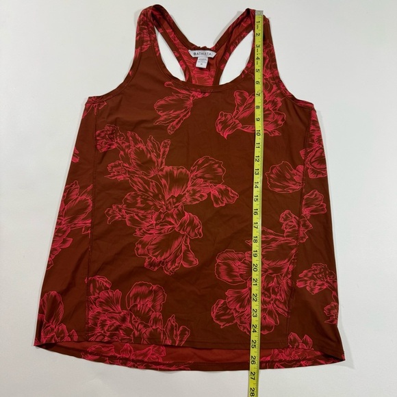 Athleta Ultimate Scoop Neck Racerback Tank Top Astral Blooms - Picture 7 of 8